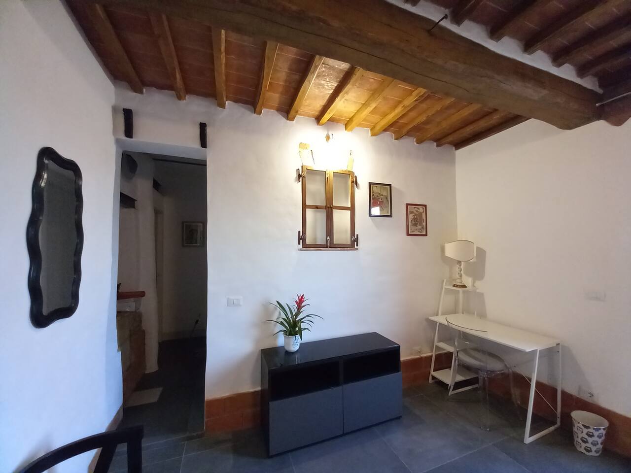 Converted garage space meeting building code requirements